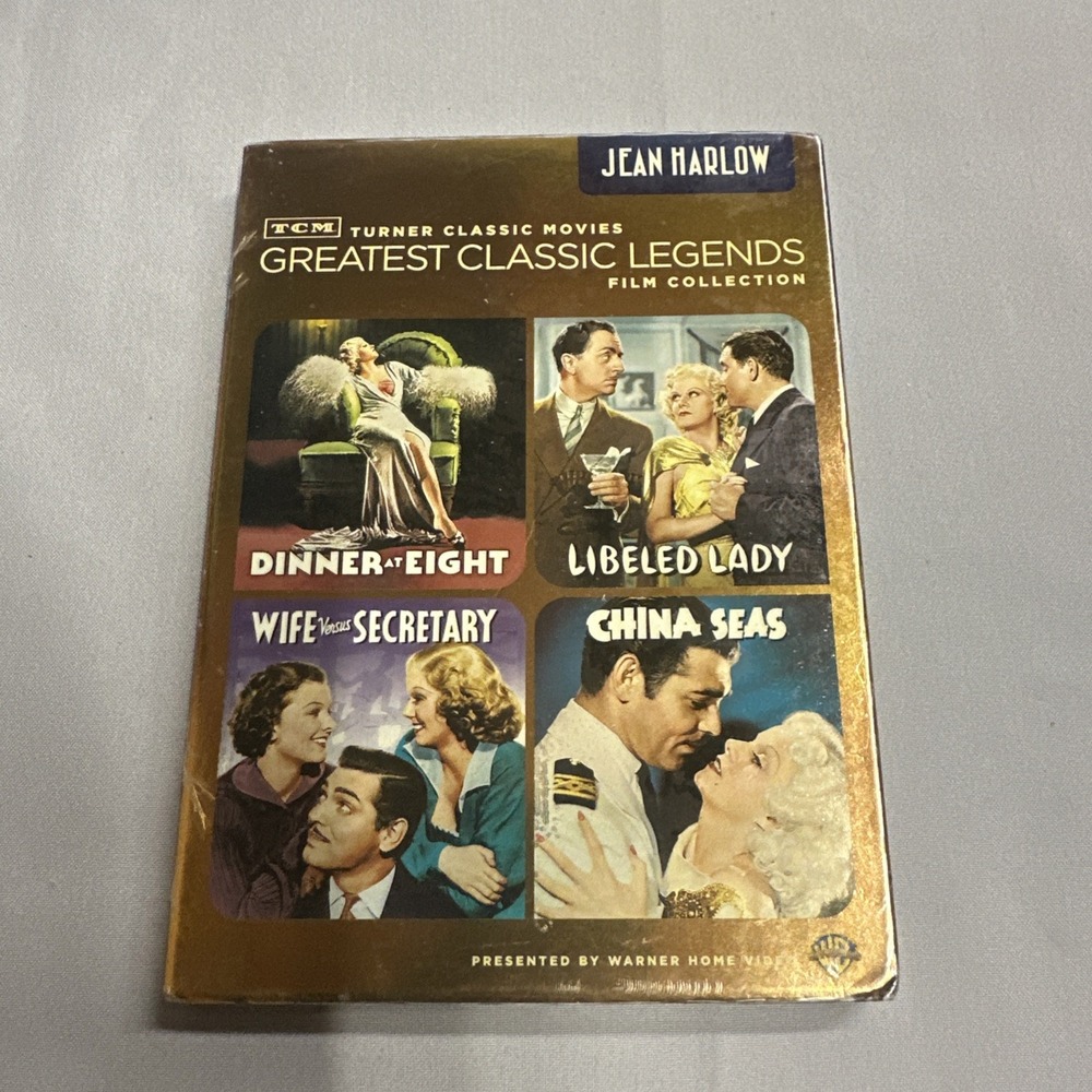 Tcm Greatest Classic Legends Film Collection: Jean Harlow (DVD) New Sealed